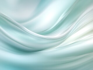 Obraz premium Flowing Teal Abstract Curves
