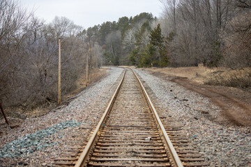 railway in the forest