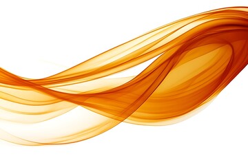 Abstract orange wave flow design
