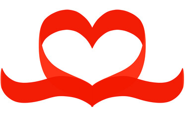 heart with ribbon,, heart with ribbon