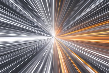 Fototapeta premium Dynamic Silver Light Rays in Vibrant Color Flow