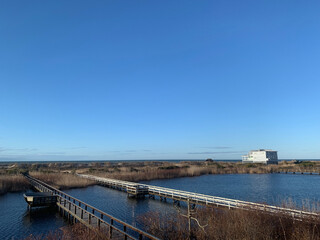 Obraz premium Oak Island Boardwalk