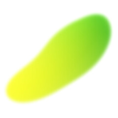 Yellow and green blurred shapes, gradient abstract shapes