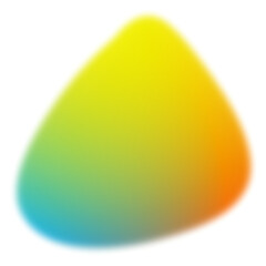 Yellow and green blurred shapes, gradient abstract shapes