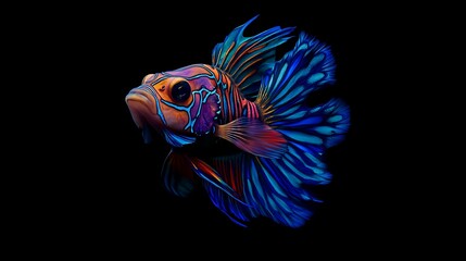 Fototapeta premium Mandarinfish: Underwater Jewel