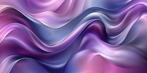 Obraz premium Abstract smooth waves in shades of purple and pink