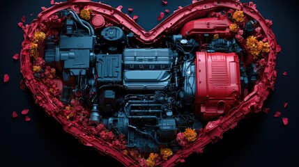 Engine heart, love machine