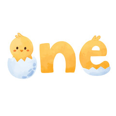 Chick hand drawn illustration