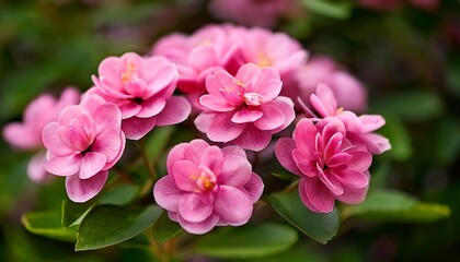 Fototapeta premium Rose Yesterday - cluster of small pink flat flowers, stock photo- 30272