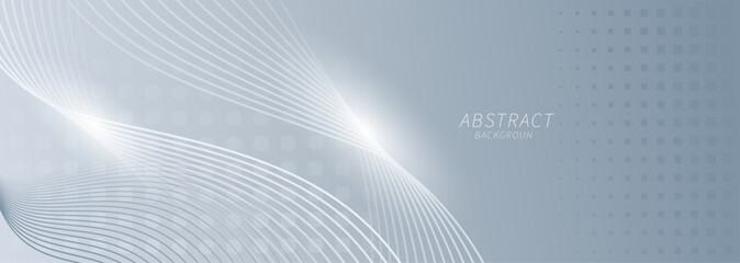 Abstract grey background with dynamic circle lines.