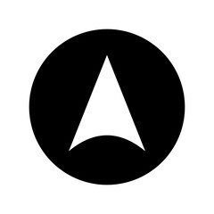 Fototapeta premium Architectural north arrow and compass outline vector 