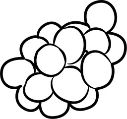 Farm fresh grapes coloring page