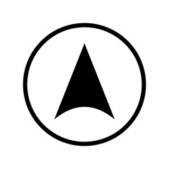Fototapeta premium Architectural north arrow and compass outline vector 