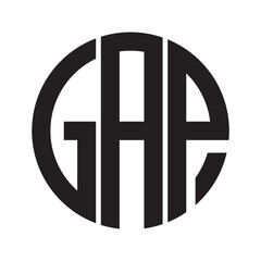 GAP modern elegance and creative logo design .GAP luxurious alphabet design . GAP letter initial logo design.