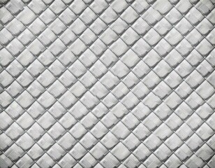 Interwoven cris cross metal fabric texture seamless blank white background. Abstract white background