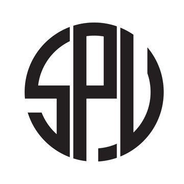 SPV modern elegance and creative logo design .SPV luxurious alphabet design . SPV letter initial logo design.