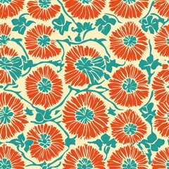 DesignCreativity Vibrant Orange Scene --tile Festive