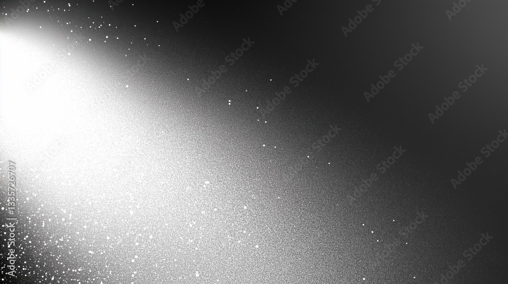 Poster High-resolution black and white gradient background with light gray tones, subtle noise texture, and high contrast. High-definition abstract background with high-key lighting, sharp details, and soft 