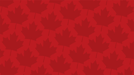 Canada Logo Leaf Pattern Texture Background. Seamless Canada Pattern