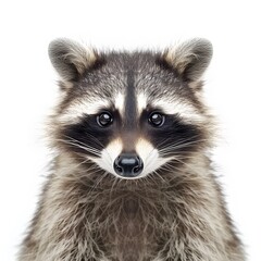 Obraz premium Cute and Adorable Raccoon Close-Up with Expressive Eyes and Fur