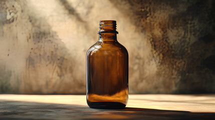 plain bottle image with vintage background