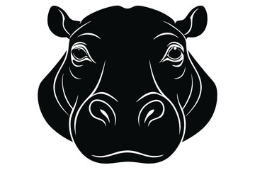 vector illustration of a rhinoceros