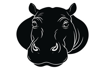 vector illustration of a rhinoceros