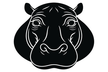 vector illustration of a rhinoceros