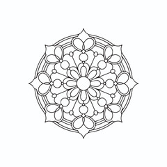 round ornamental round lace pattern