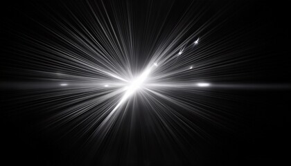 Fototapeta premium silver sparkle lights flashing lights light effects sunlight lens flare glowing ray beams sparkling starsicon on black background