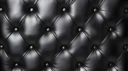 Naklejka premium Elegant Black Leather Texture with Subtle Highlights and Grain Details