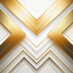 Luxury gold background for presentation design. Modern white background with golden lines and abstract arrows design. modern luxury futuristic technology background.