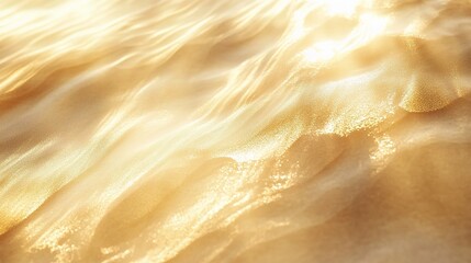Obraz premium Golden Sands: Shimmering sunlight dances on the surface of the sand, creating a captivating texture and warm golden hues.