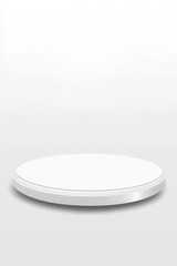 Empty circular white platform (1)
