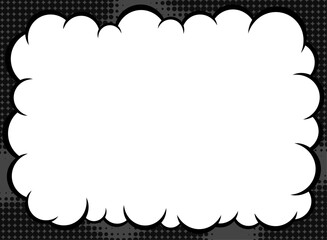 Fototapeta premium 漫画風の吹き出しフレーム背景