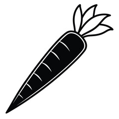 vector illustration of a carrot