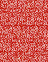 Paisley background paper or fabric, with floral damask and baroque, seamless ornamental pattern