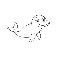 Obraz premium funny fish cartoon