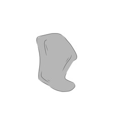 gray stone vector