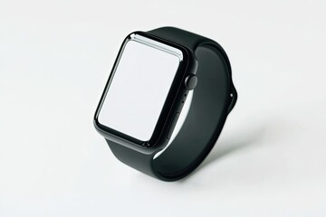 High Quality Image of Wireless Smart Watch Isolated on White Background