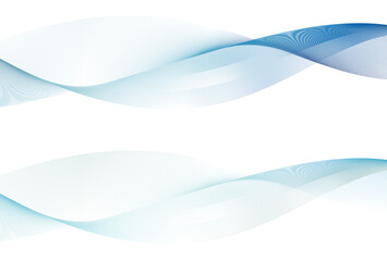 ウェーブラインのデザイン背景セット