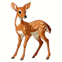 vector illustration of a deer