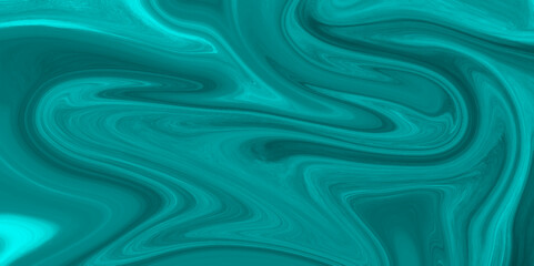 Abstract beautiful teal swirl liquid background. Abstract teal , black swirly wallpaper, wavy pattern texture, aquarelle colors mixing effect abstract backdrop. calm design Marble rock texture blue