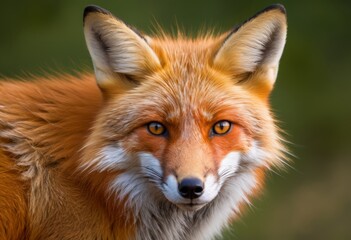 There is a close-up of a fox with very large eyes