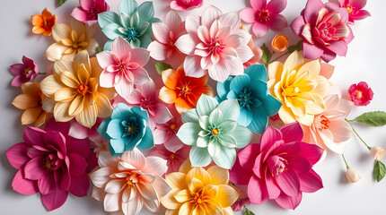 flowers in a variety of colors, including soft pastels, bold brights, and gentle earth tones