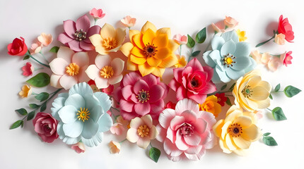 flowers in a variety of colors, including soft pastels, bold brights, and gentle earth tones
