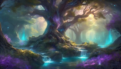 Abandoned mysterious forest