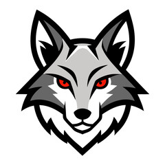Obraz premium Coyote head mascot logo design vector