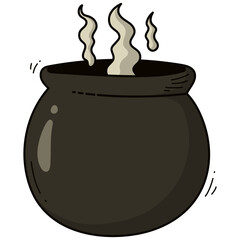 Cartoon Halloween Element Isolated on White Background. Vector Illustration.