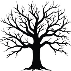 vector tree silhouette